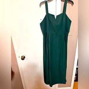 Women's V cut, Lace up A line dress